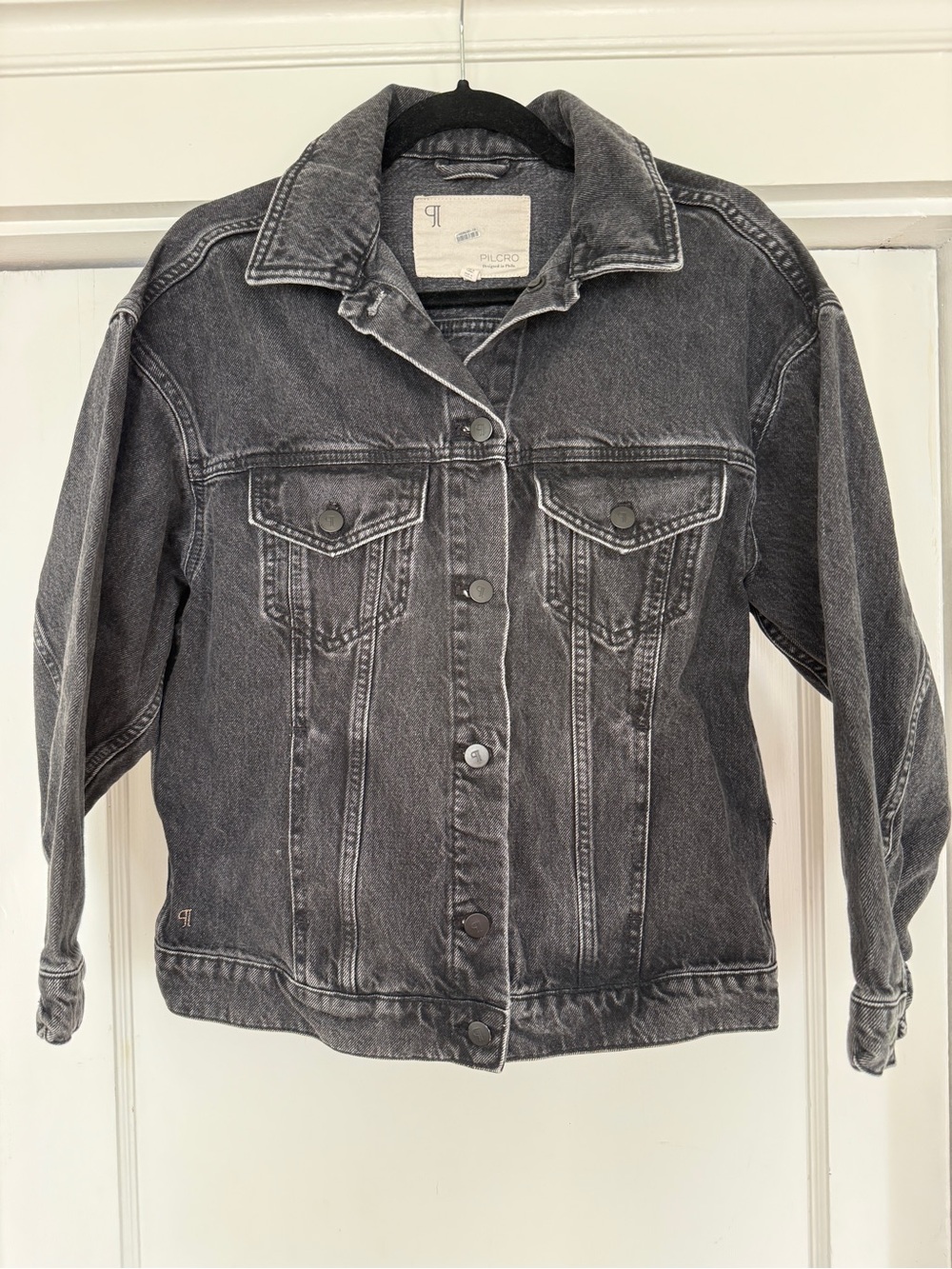 Pilcro Black Denim Jean Jacket